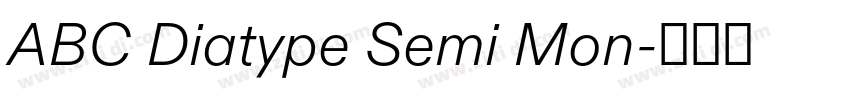 ABC Diatype Semi Mon字体转换